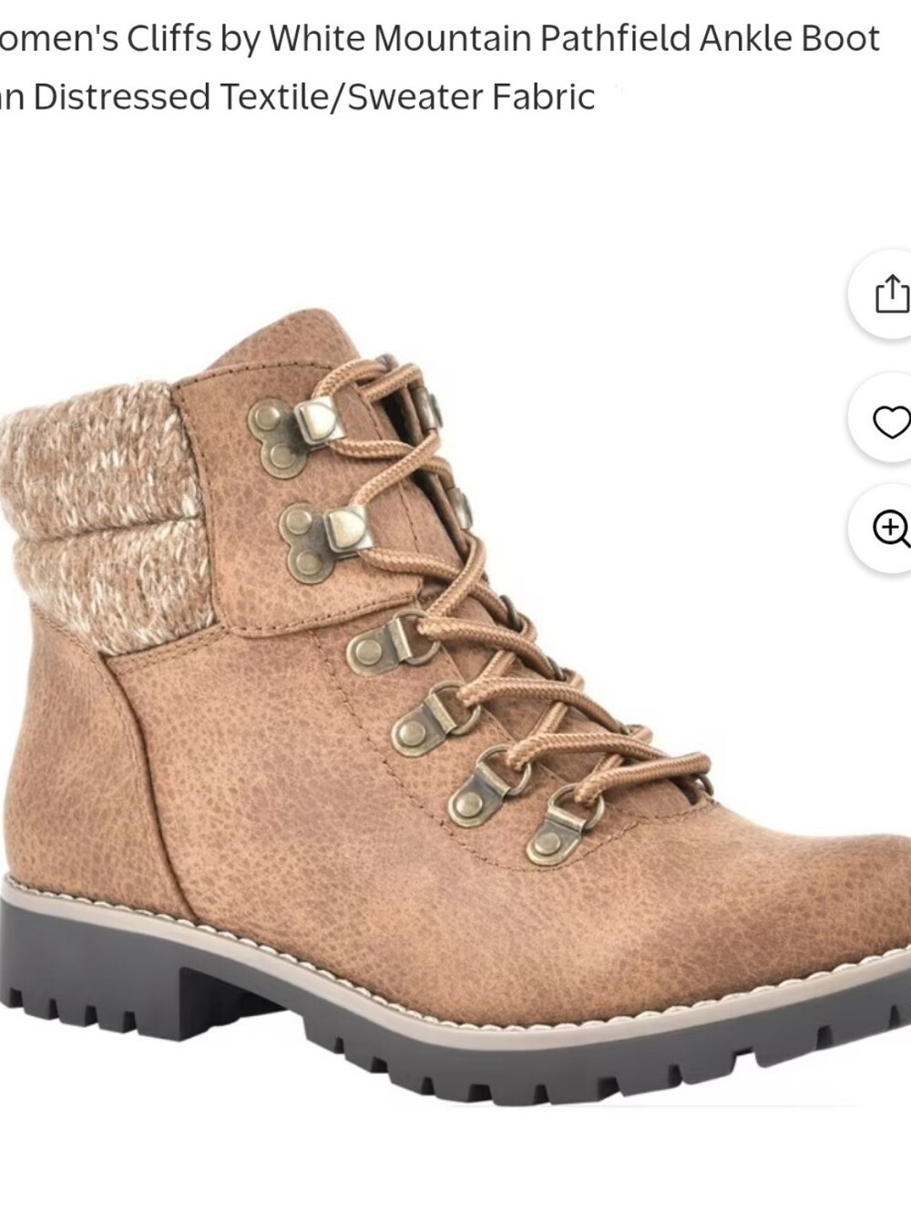 Women's Cliffs Pathfield Tan Ankle Boots